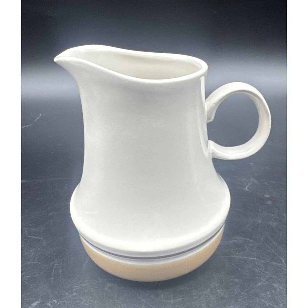 VTG Hearthside Water Colors‎ Stoneware Creamer Japan 4” Brown Bands